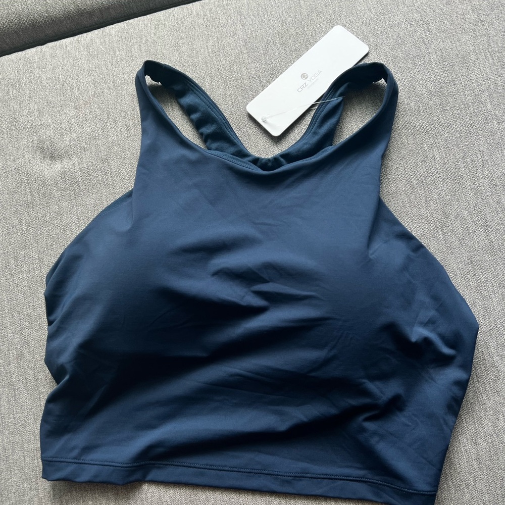 CRZ YOGA Blue Swimsuit Top